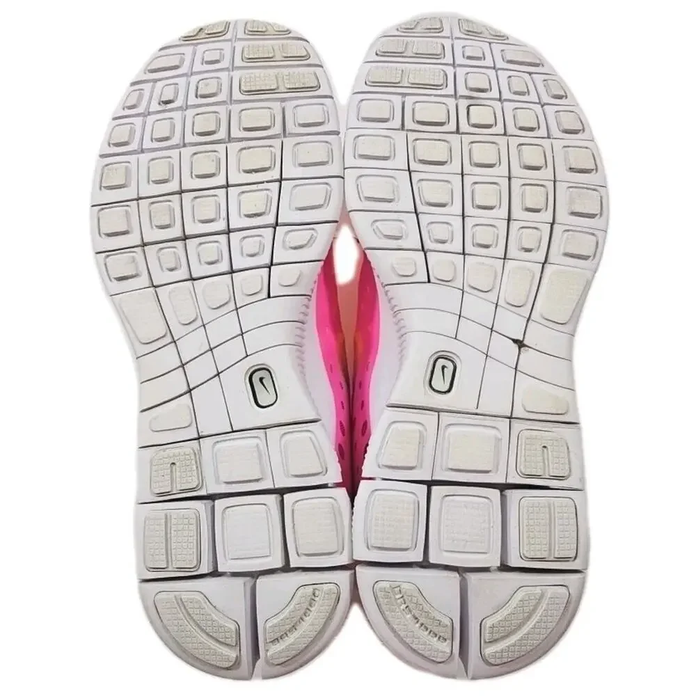 Nike ~Youth 7Y/Woman 8.5~ Pink/Orange Free Express Running Shoes ( 641866-600).